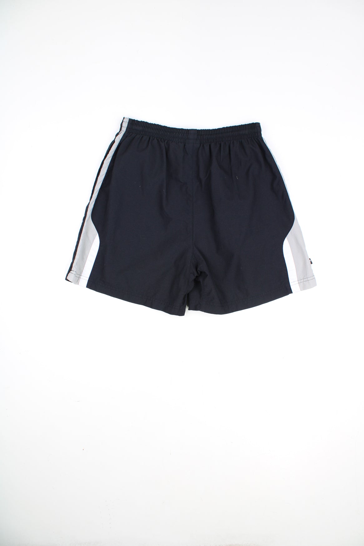 Nike Shorts in a black and grey colourway, adjustable waist, pockets, and has the logo embroidered on the front.