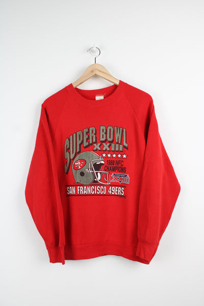 Vintage 80s Super Bowl T-shirt XL San Francisco 49ers NFC 1988 Champions