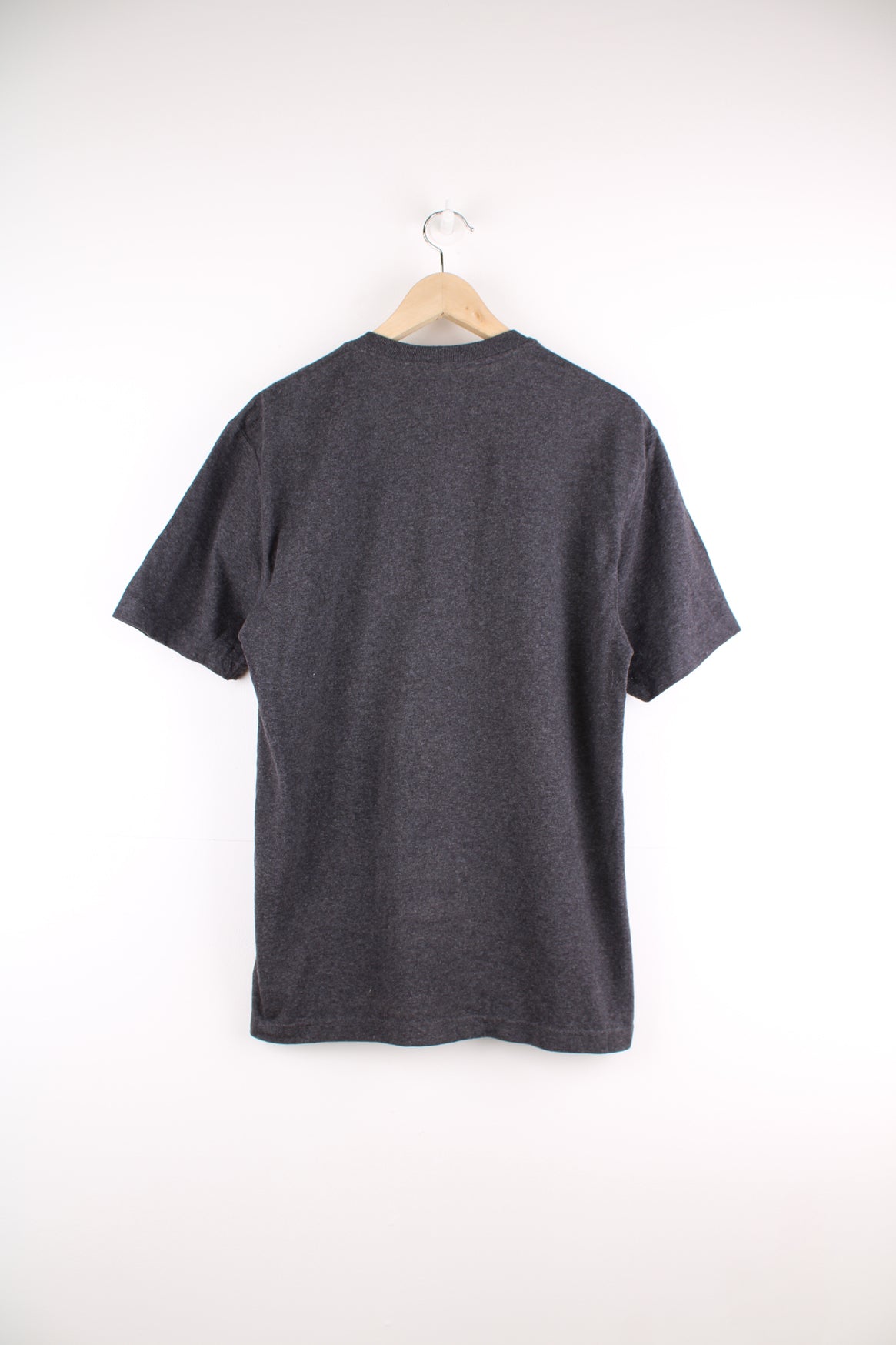 Dark grey Carhartt loose fit t-shirt with branded pocket three button detail 