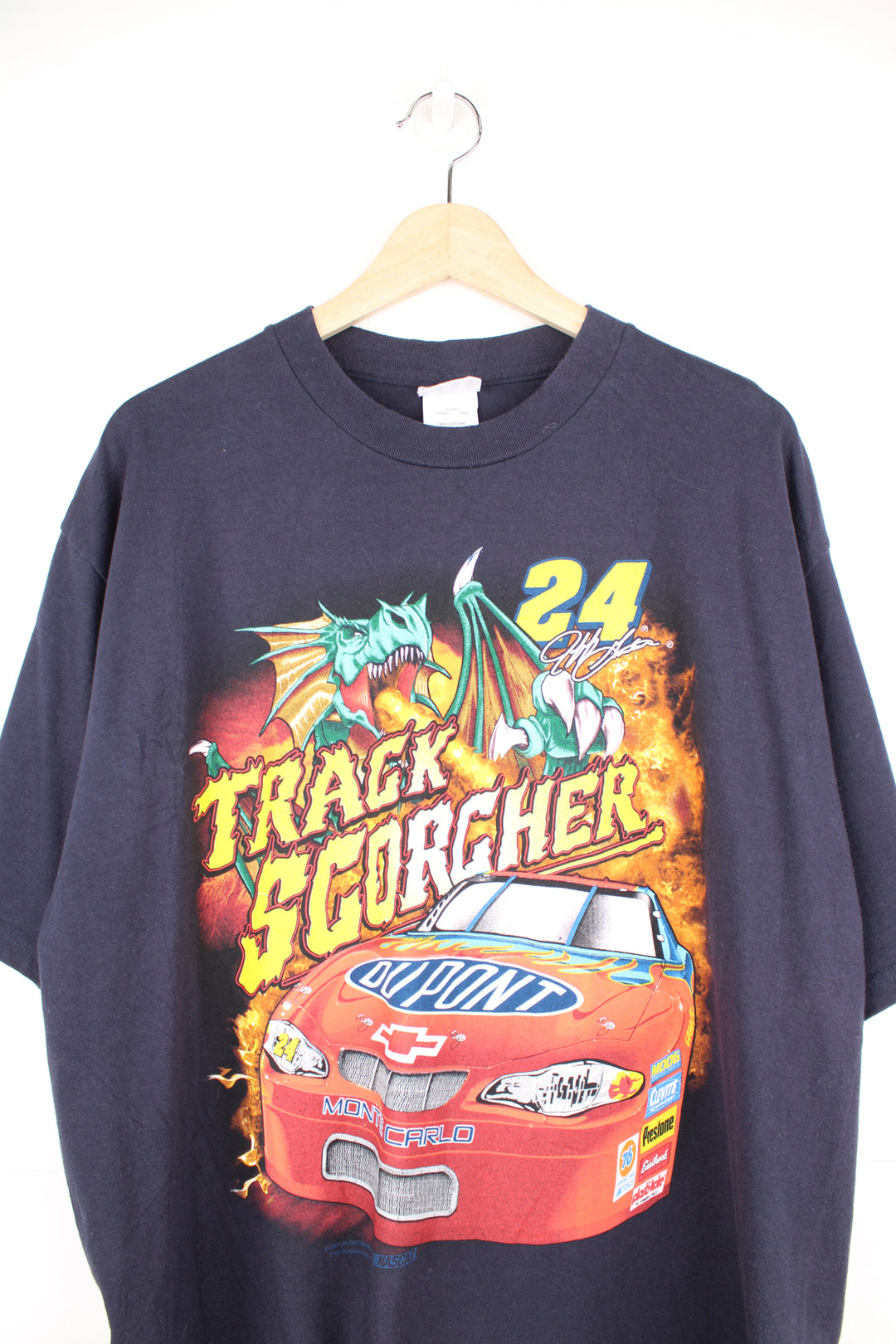 2001 Jeff Gordon printed graphic tee in navy blue by Chase Authentics