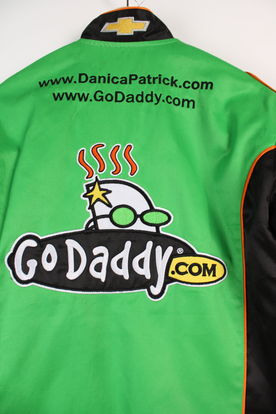 90's Nascar GoDaddy Green Racing Jacket