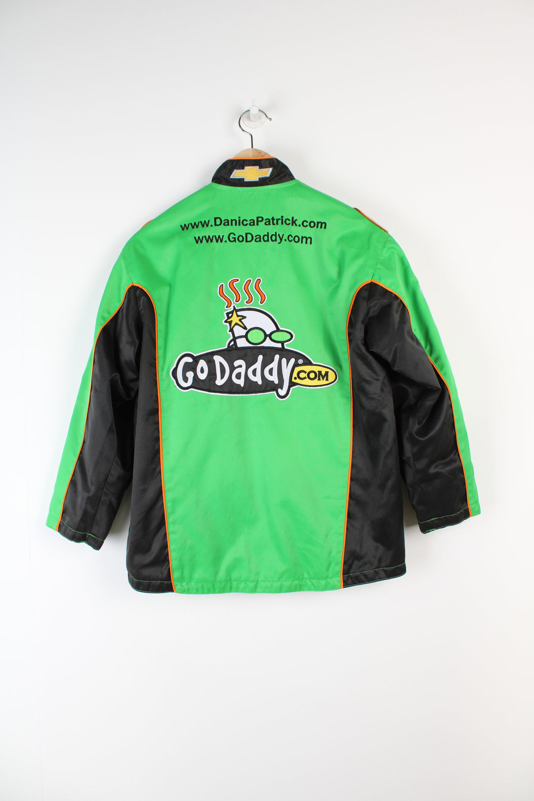 90's Nascar GoDaddy Green Racing Jacket