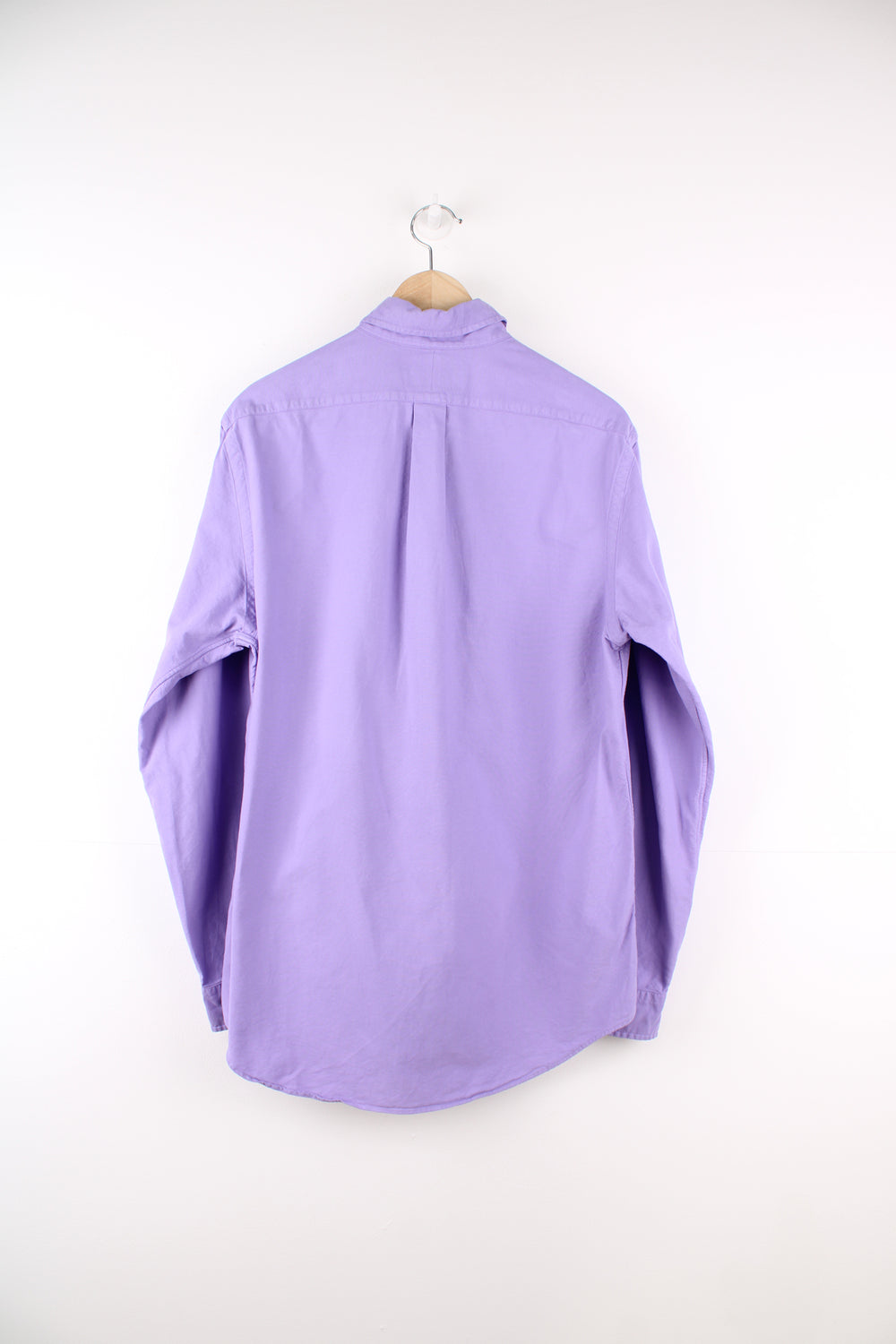 Ralph Lauren Shirt in a purple colourway, button up and has the logo embroidered on the front.