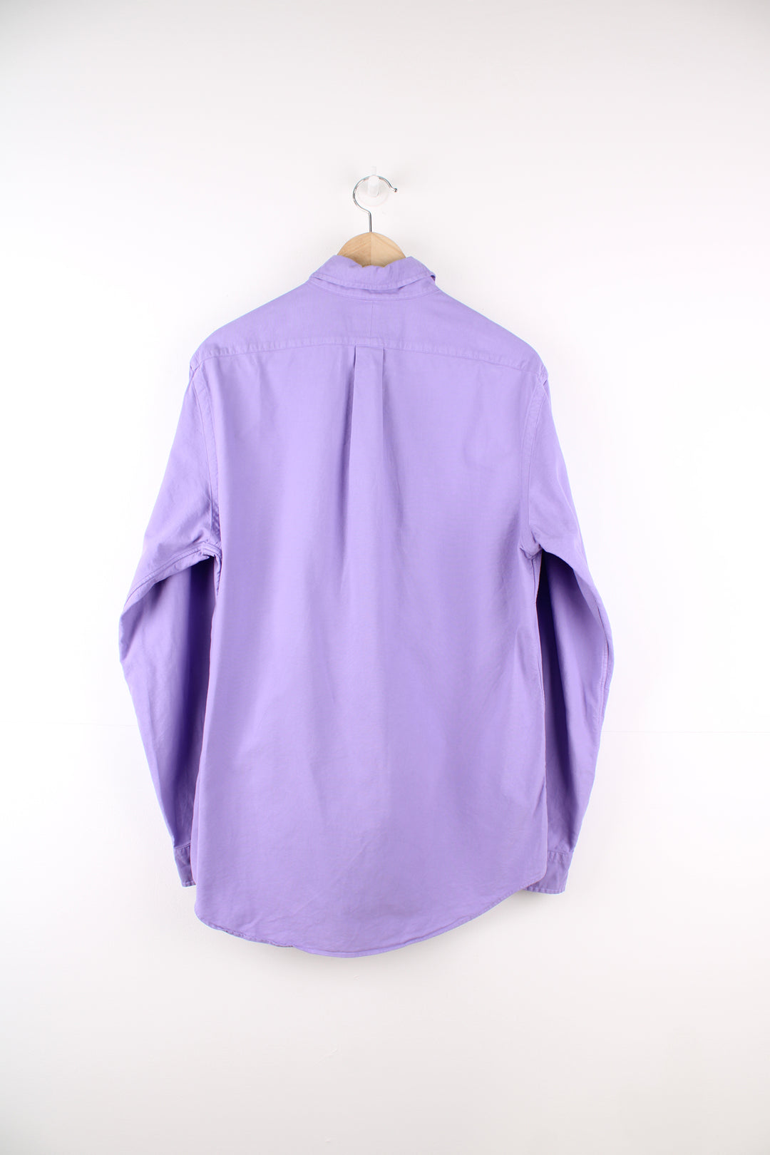 Ralph Lauren Shirt in a purple colourway, button up and has the logo embroidered on the front.