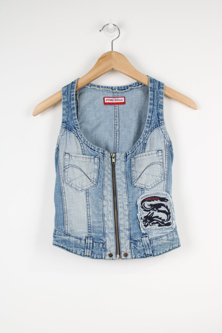 Y2K Denim Top