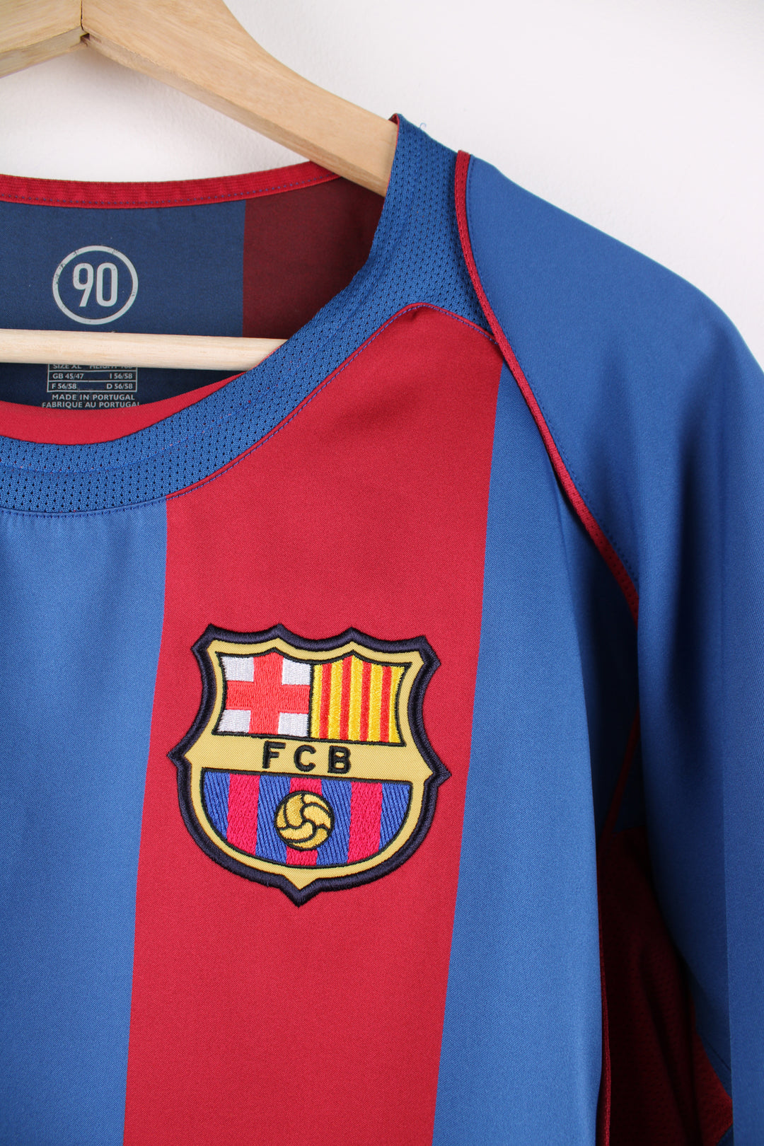 Barcelona 2004/ 05 home football shirt made by Nike. Features embroidered team and Nike logo on the chest. good condition Size in Label: Mens XL