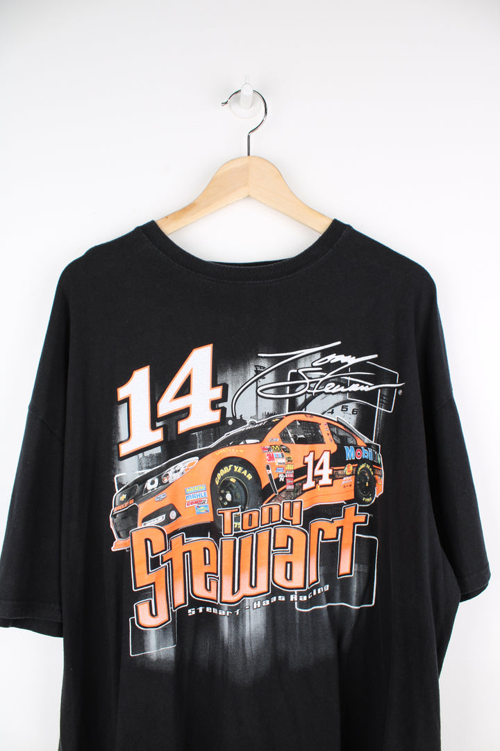 Modern Chase Authentics/ Tony Stewart NASCAR racing t-shirt. Features printed design on the front and back.  good condition Size in Label: Mens XXL