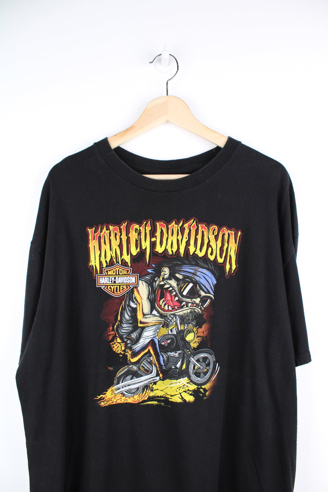 2013 Harley Davidson black t-shirt with design on the front and Burlington Washington design on the back. good condition Size in Label: No Size Label - Measures like a mens XL