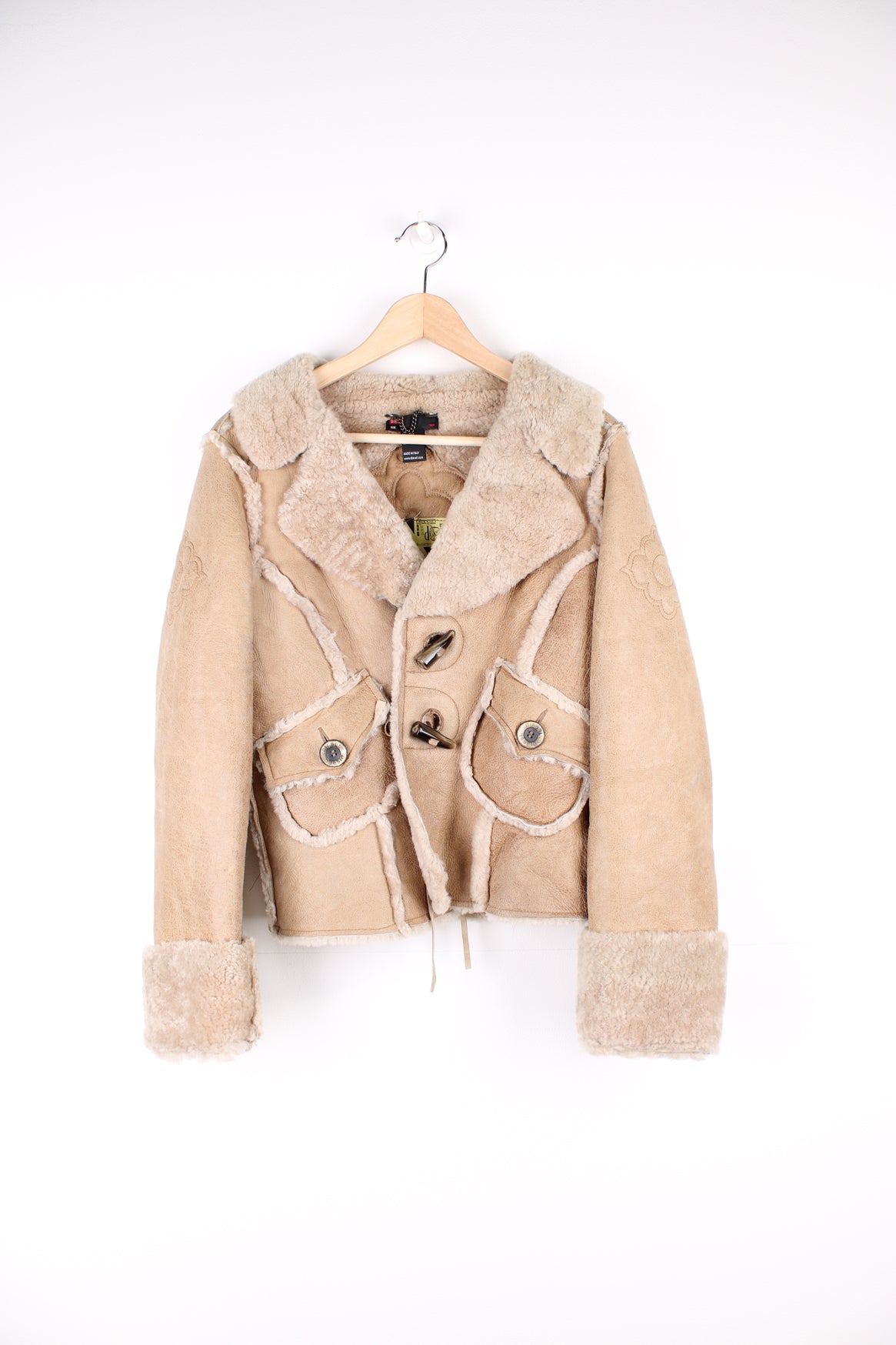 Diesel sheepskin jacket hotsell