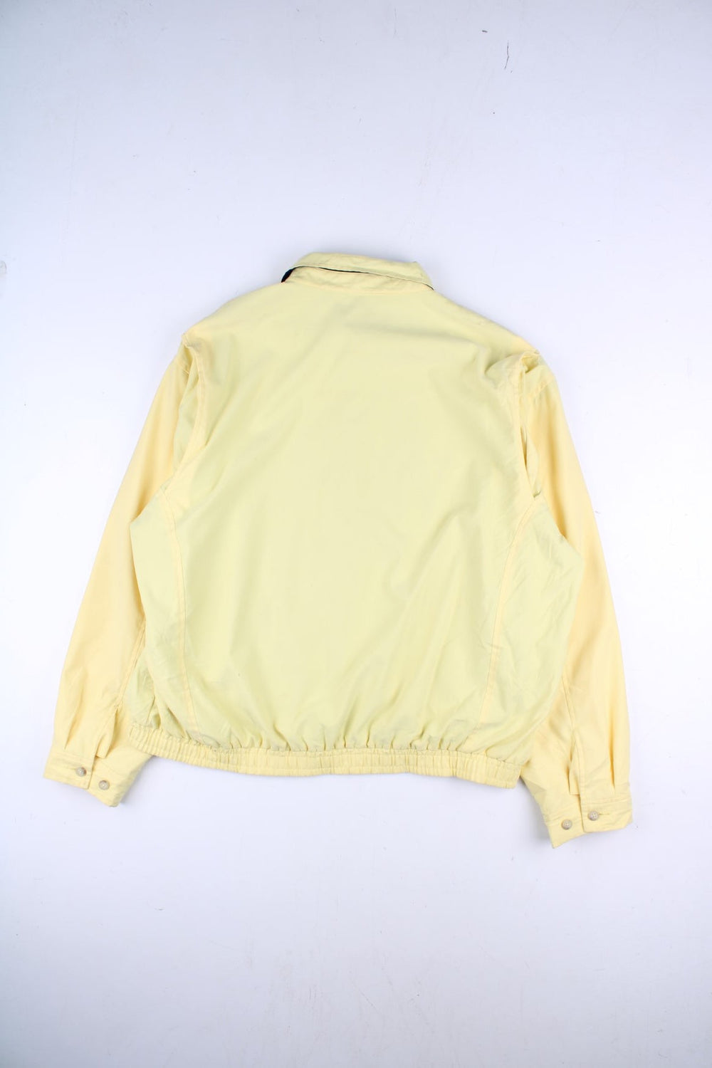 Vintage Polo Ralph Lauren Harrington Jacket in a yellow colourway. Zips up and has side pockets, and the logo embroidered on the front.