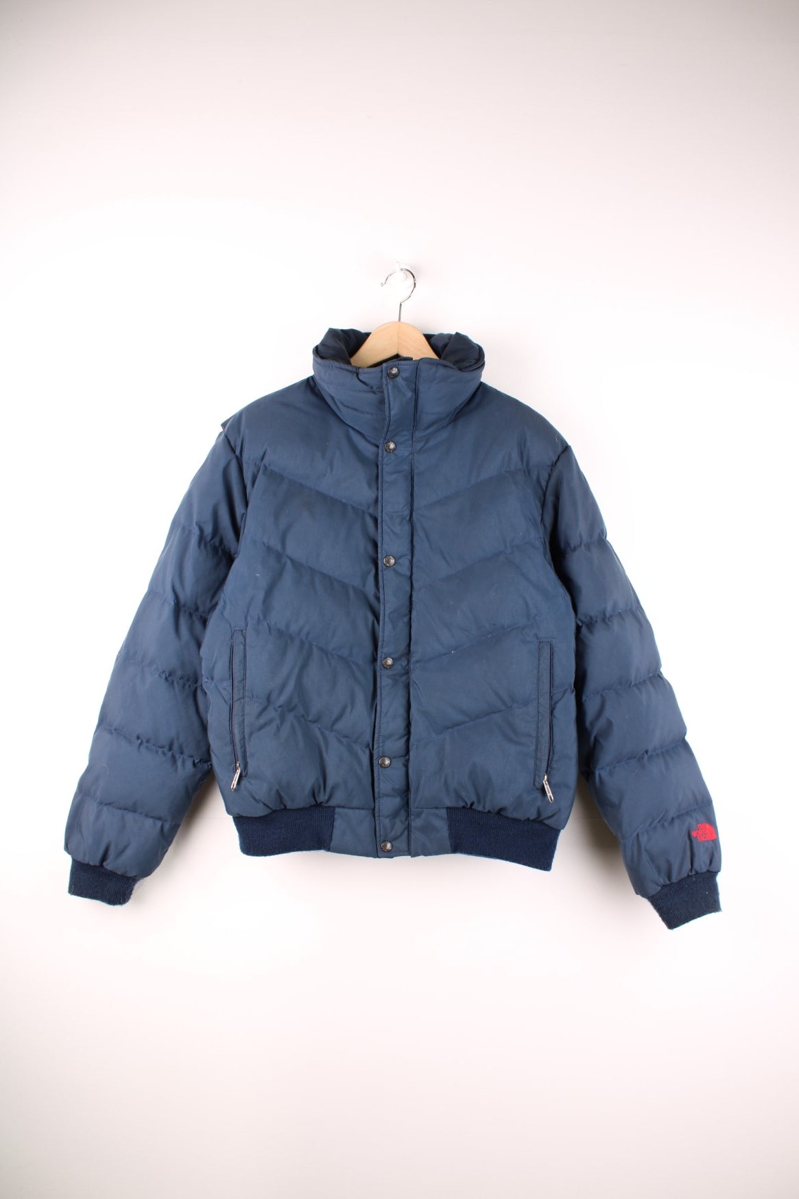 North face blue puffer coat on sale