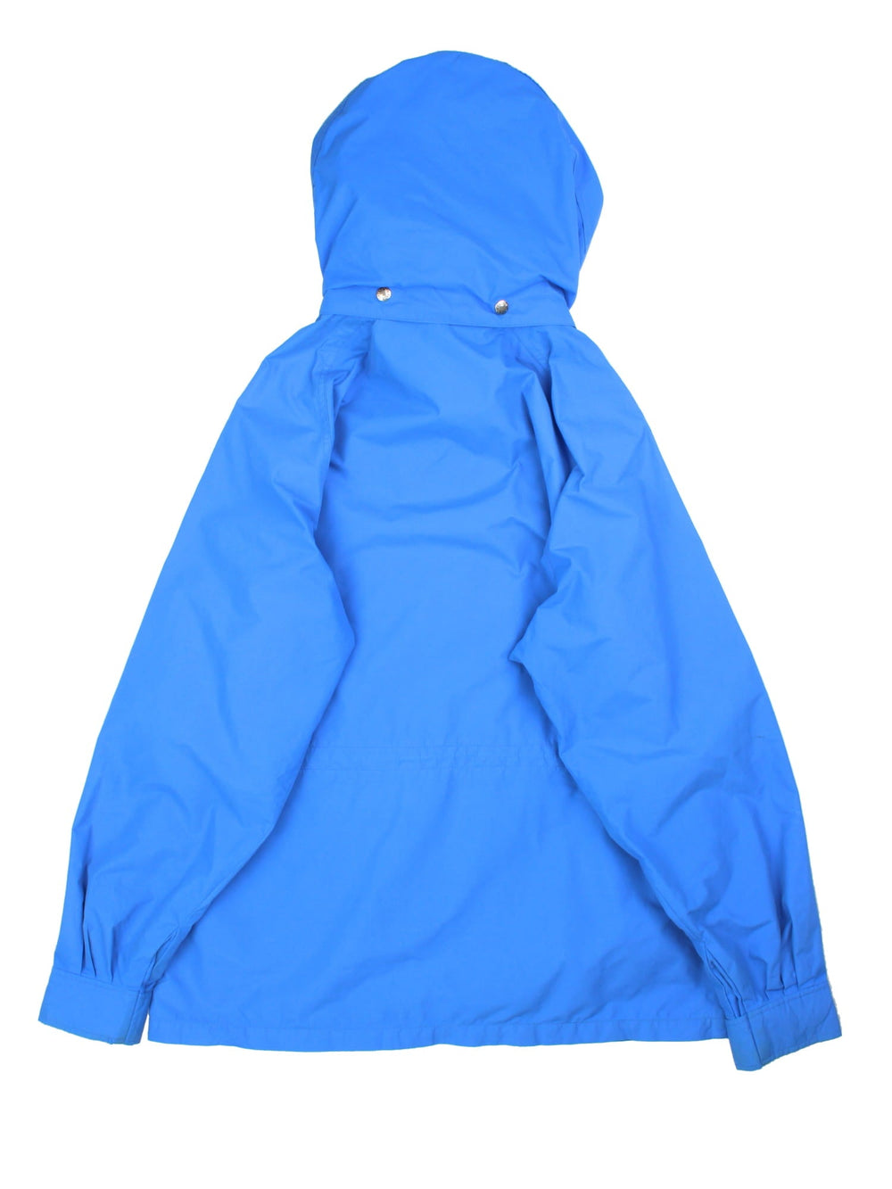 Vintage The North Face Gore-Tex Jacket in a blue colourway. Zips and buttons up, has multiple pockets, and a detachable hood.