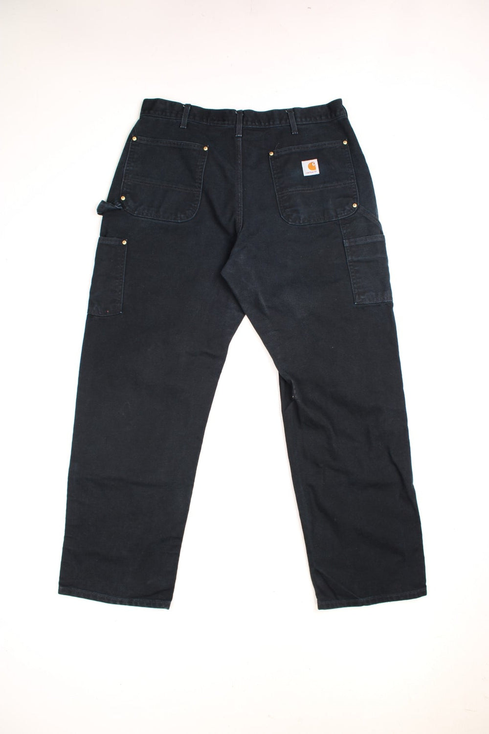  Double Knee Jeans in a  colourway, has multiple pockets and the logo embroidered on the back.