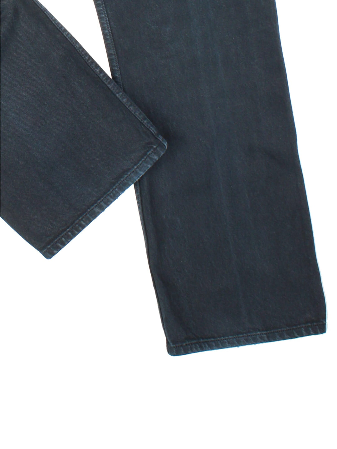 Levi Strauss 501 Jeans in black colourway with multiple pockets and the logo tab embroidered on the back.