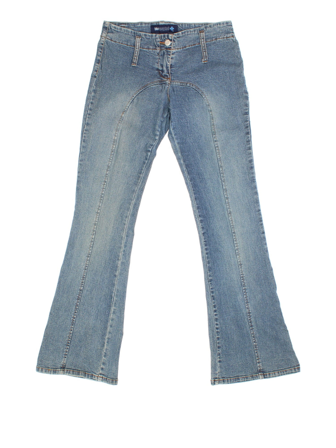 Y2K Flared Jeans in blue colourway.