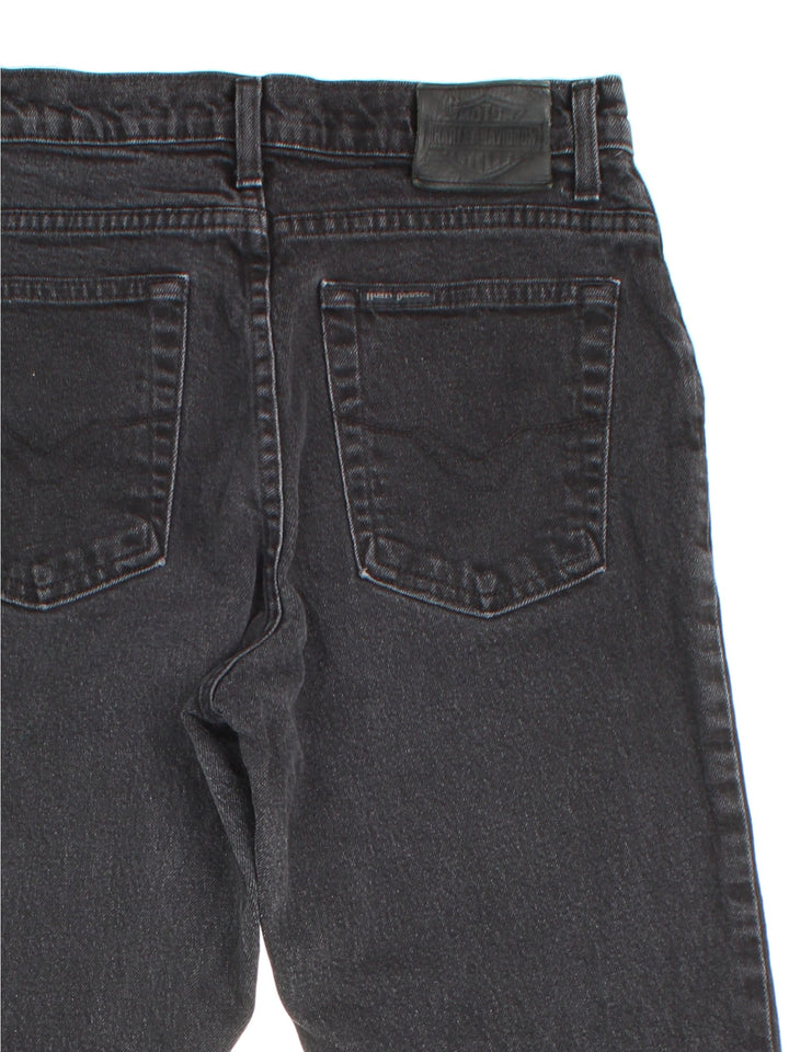 Harley-Davidson Jeans in black colourway with multiple pockets and the logo embroidered on the back.