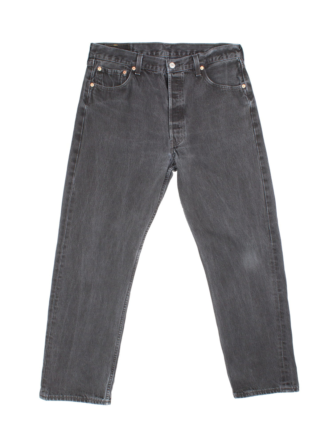 Levi Strauss jeans in black colourway with multiple pockets and the logo embroidered on the back.