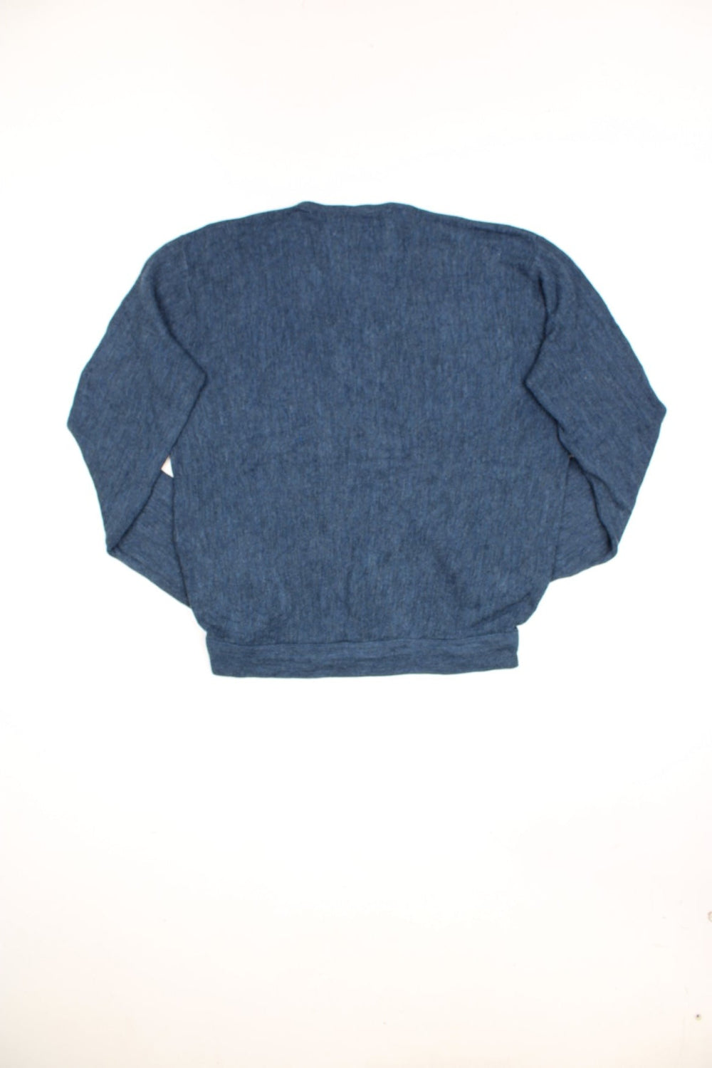 Vintage Lacoste Izod knitted sweatshirt in blue with signature embroidered logo on the chest.