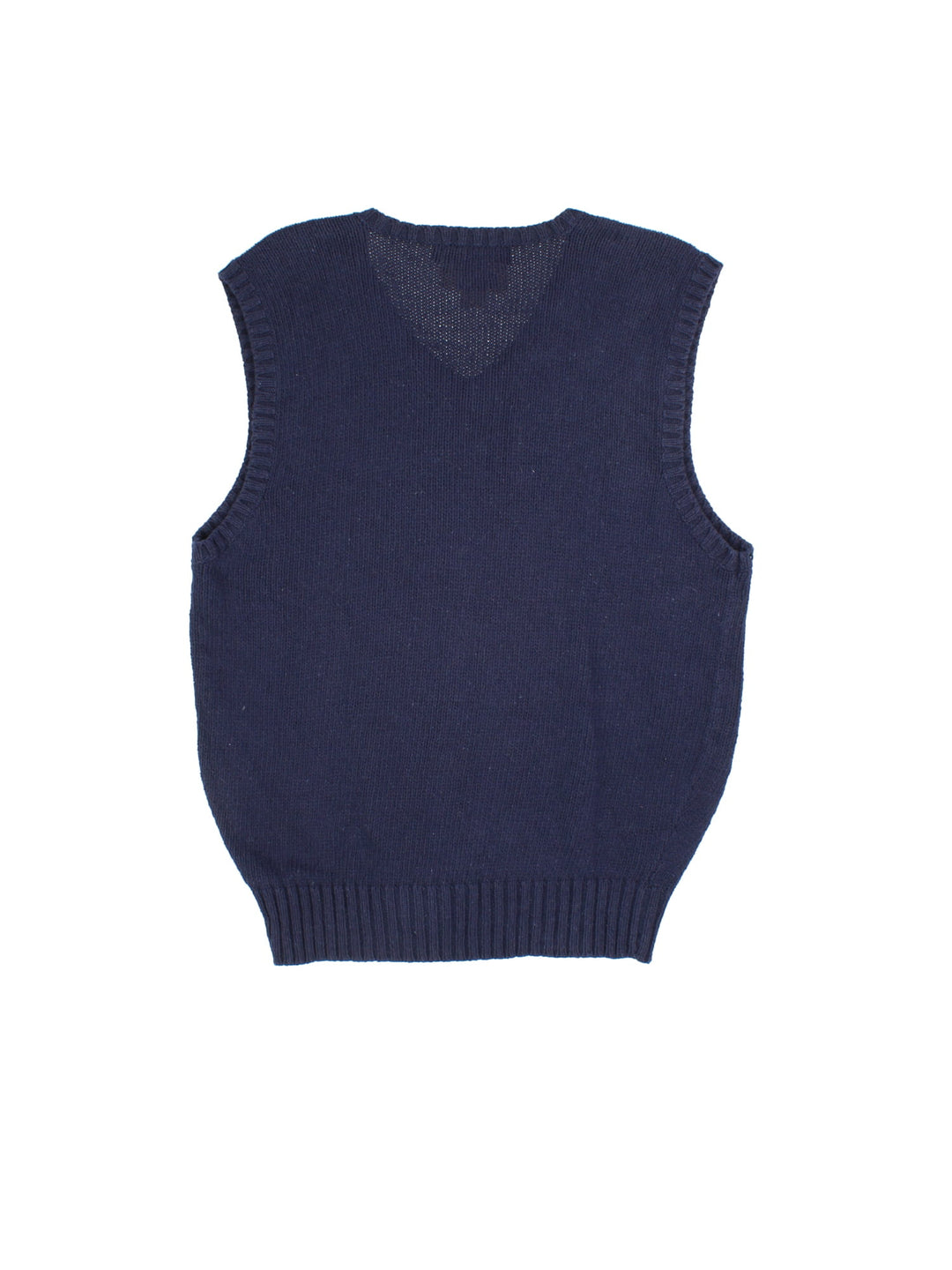 Ralph Lauren Knitted Vest in a blue colourway with classic embroidered logo on the front.