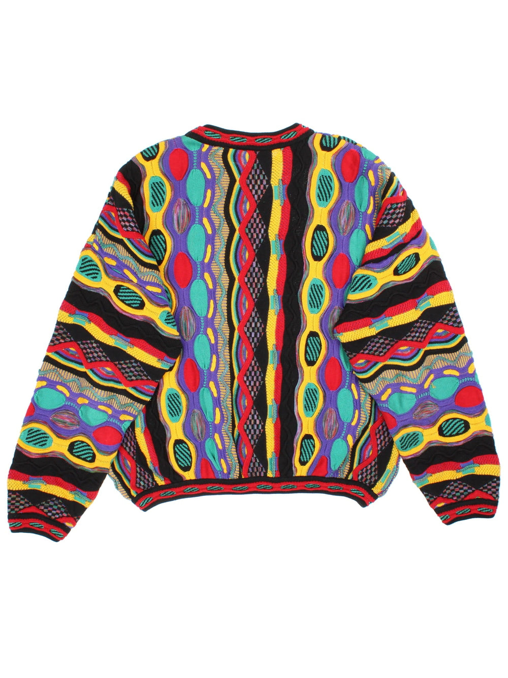 Vintage Tundra Canada patterned jumper in a multicoloured colourway with a textured feel.