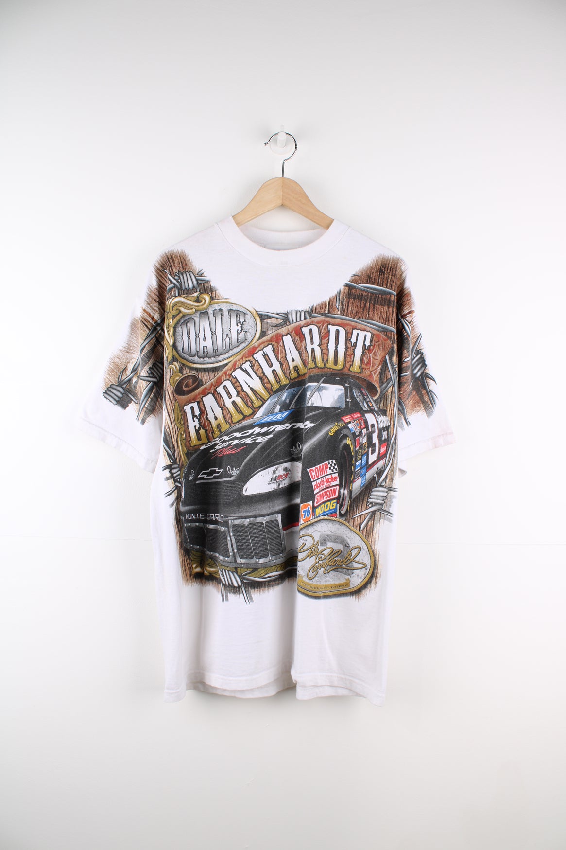 Vintage Dale Earnhardt all over print graphic t-shirt by Chase Authentic&