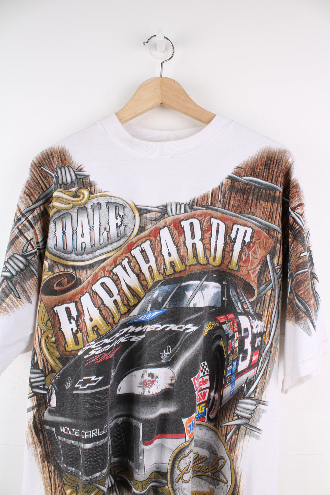 Vintage Dale Earnhardt all over print graphic t-shirt by Chase Authentic's 