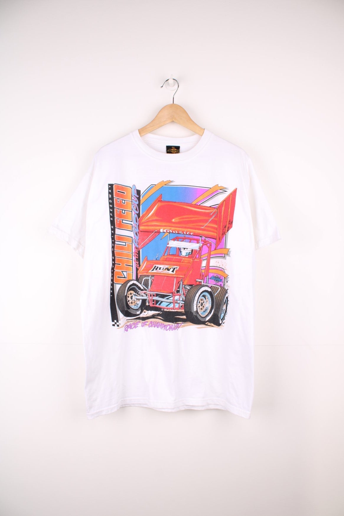 1999 Silver Dollar Speedway T-Shirt with large graphic print on the front and back.