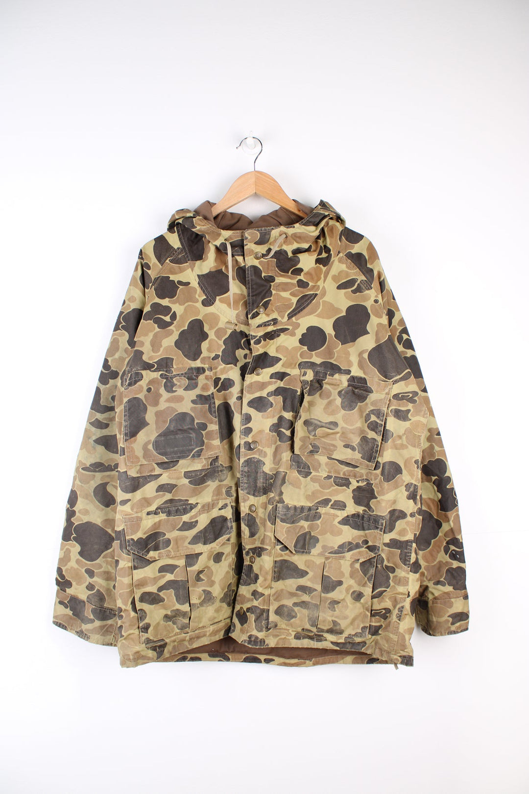 Vintage Columbia camo hooded gore-tex jacket.  