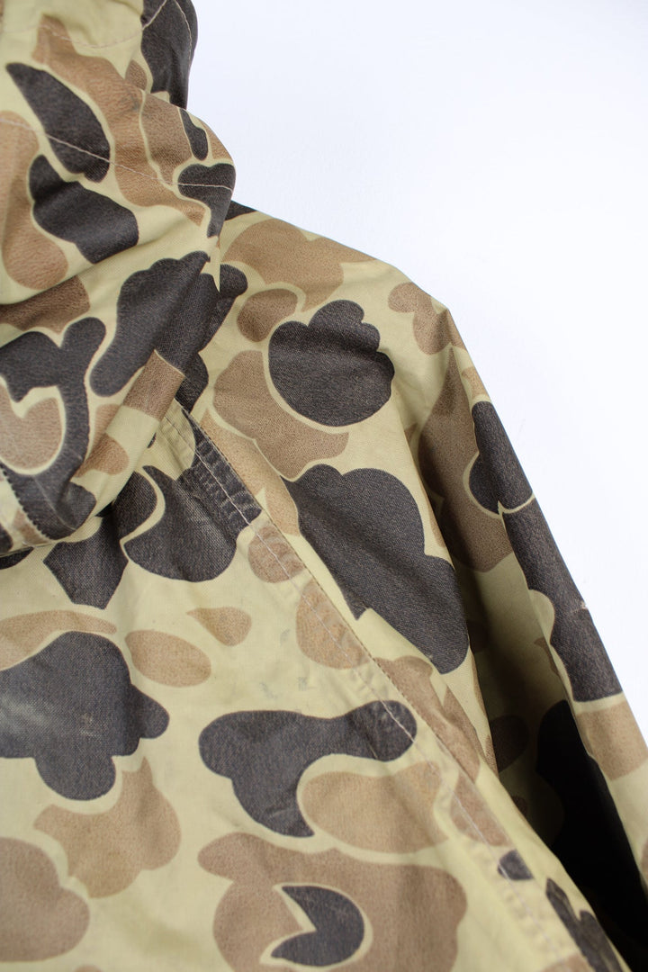 Vintage Columbia camo hooded gore-tex jacket.  