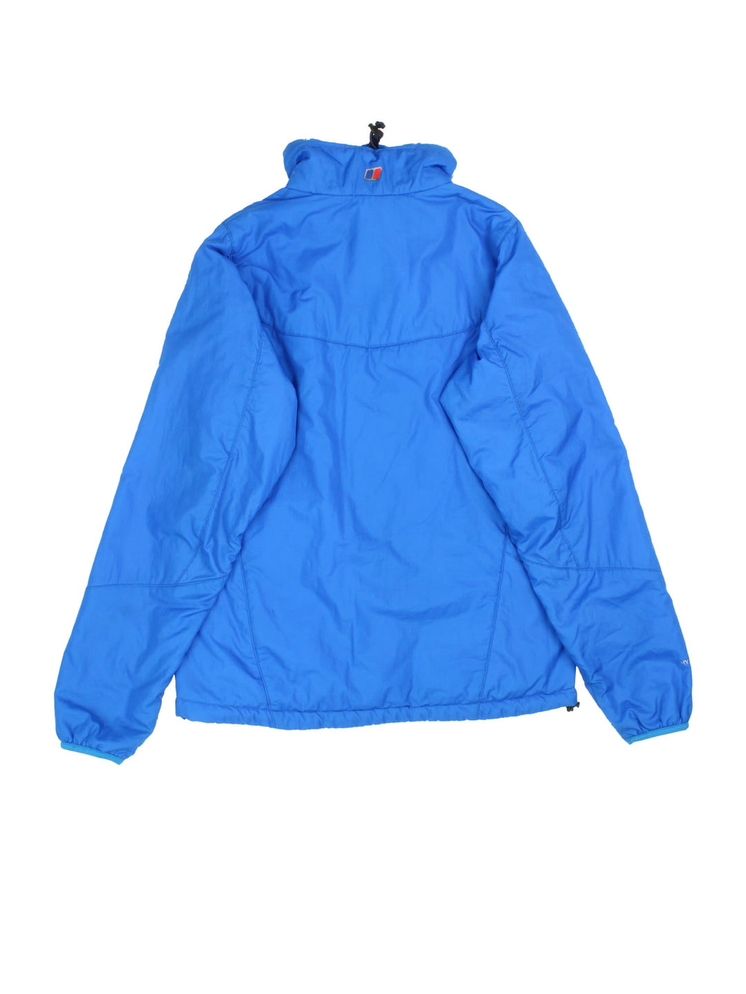 Berghaus Vintage Rannoch Jacket in a blue colourway. Full zip with pockets on front, insulated hydroloft lining, and has the logo printed on the front.