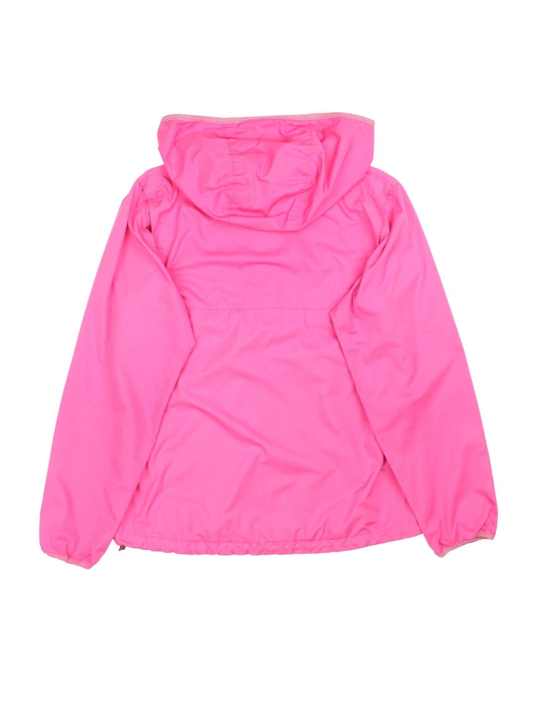 Vintage Nike ACG Windbreaker in a pink colourway, 1/4 zip fastening with hood and packs into mesh storage bag.