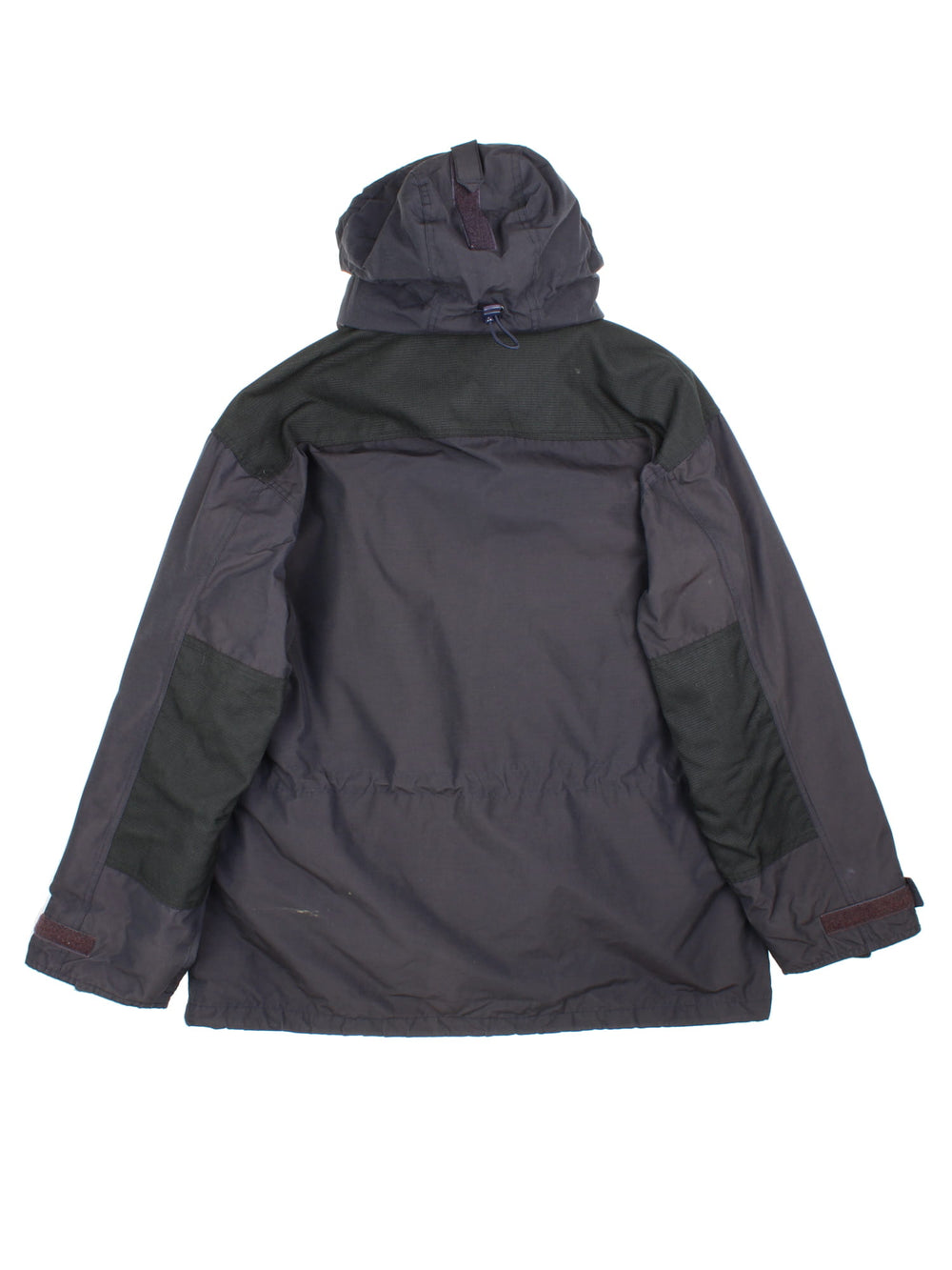 Vintage Schott 2 in 1 parka style coat in a black colourway, has padded detachable gilet, multiple pockets, hooded and has the branding embroidered on the front.