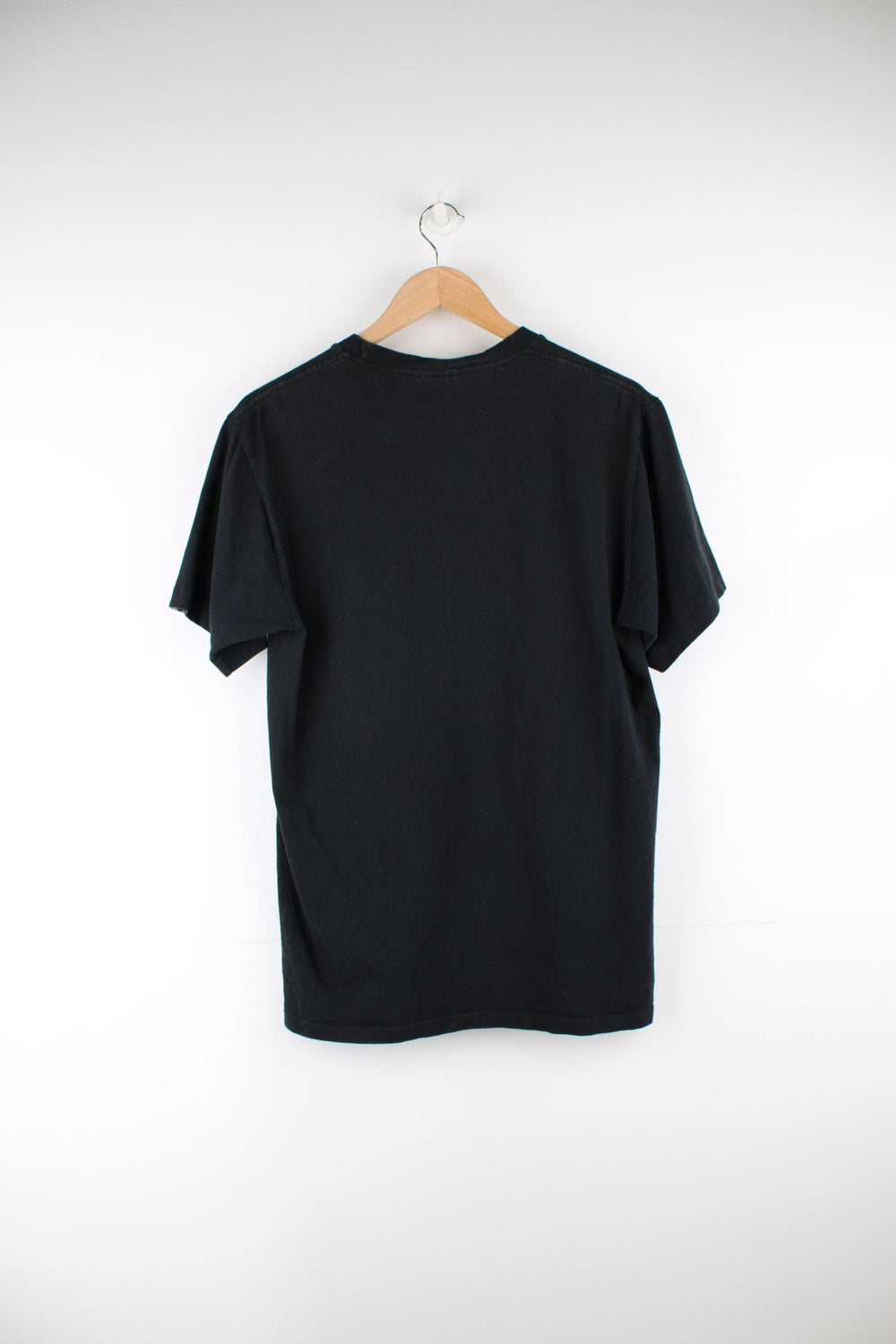 A Bathing Ape black graphic single stich t-shirt with spell-out metallic motif on the front