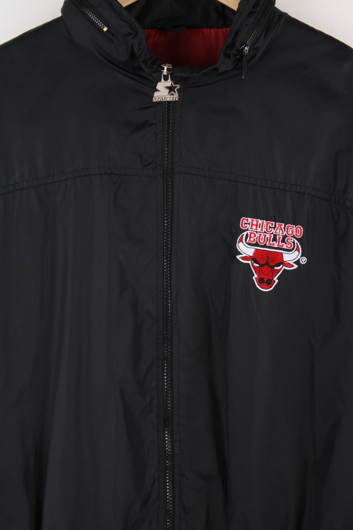 Black bulls starter jacket on sale