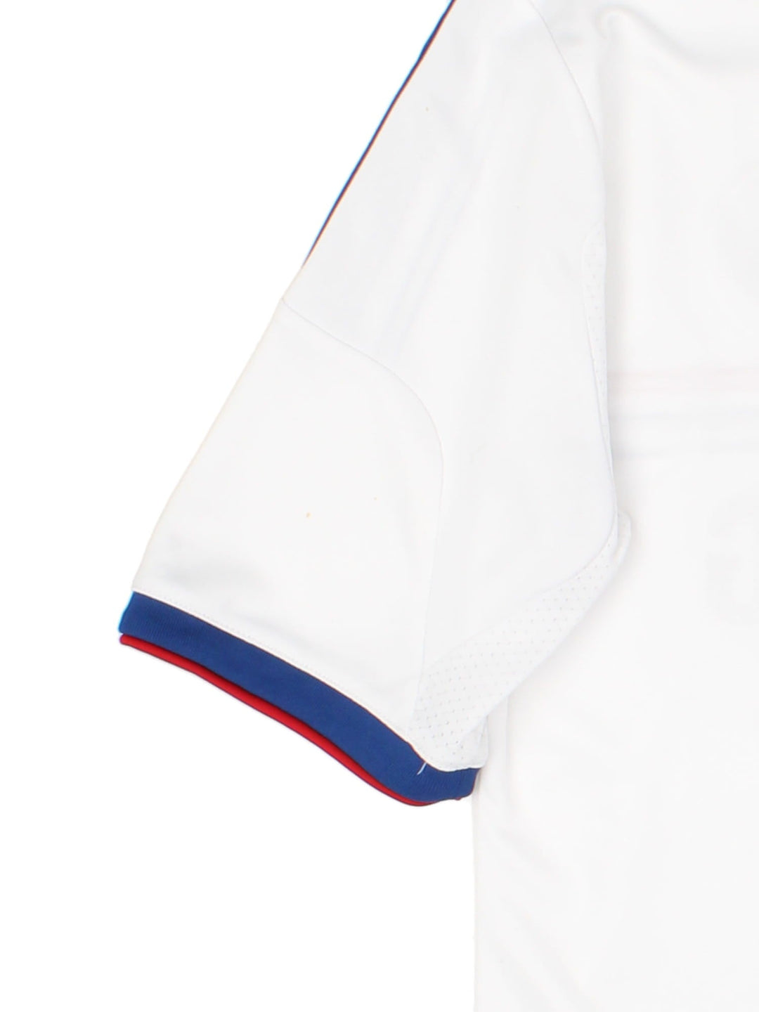 Chelsea 2013/14 Adidas away kit football shirt in white with blue three stripe detailing and red piping, Oscar no. 11 on the back, and embroidered logos and badge on the front.