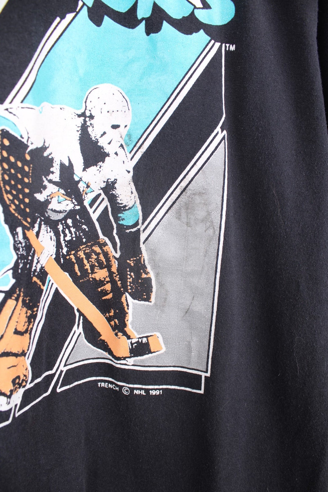 Vintage 1991 San Jose Sharks single stitch T-Shirt.