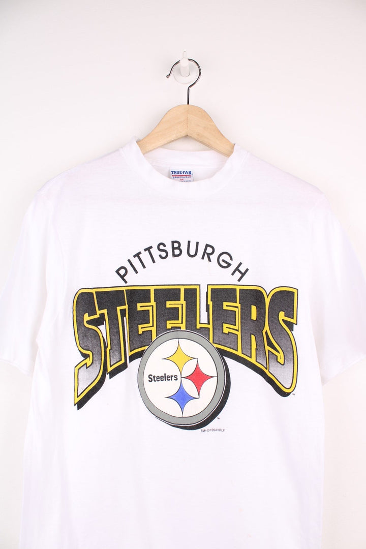 Vintage 1994 Pittsburgh Steelers single stitch T-Shirt with print across the chest.