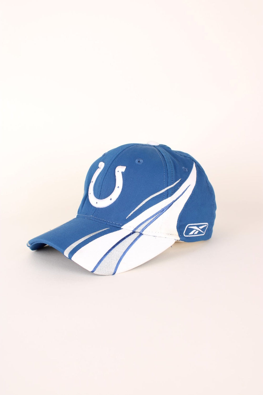 Vintage Indianapolis Colts Reebok Baseball Cap in blue and white.