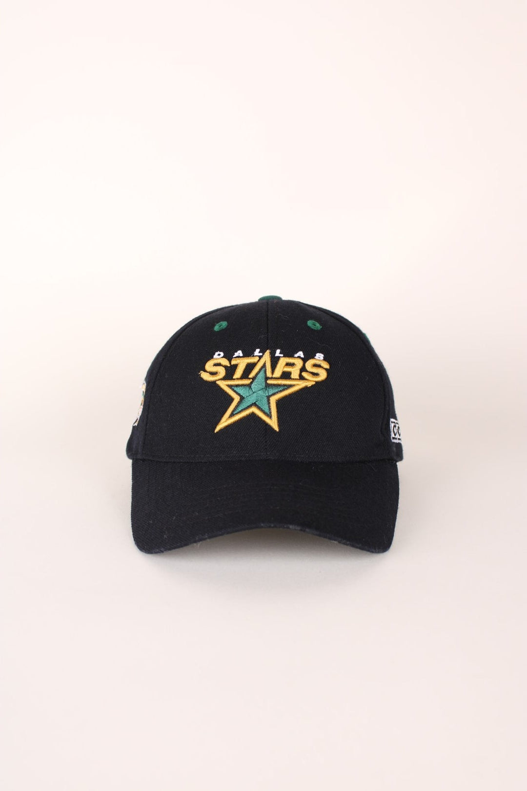 NHL CCM Dallas Stars Baseball Cap with embroidered logo and adjustable velcro strap.