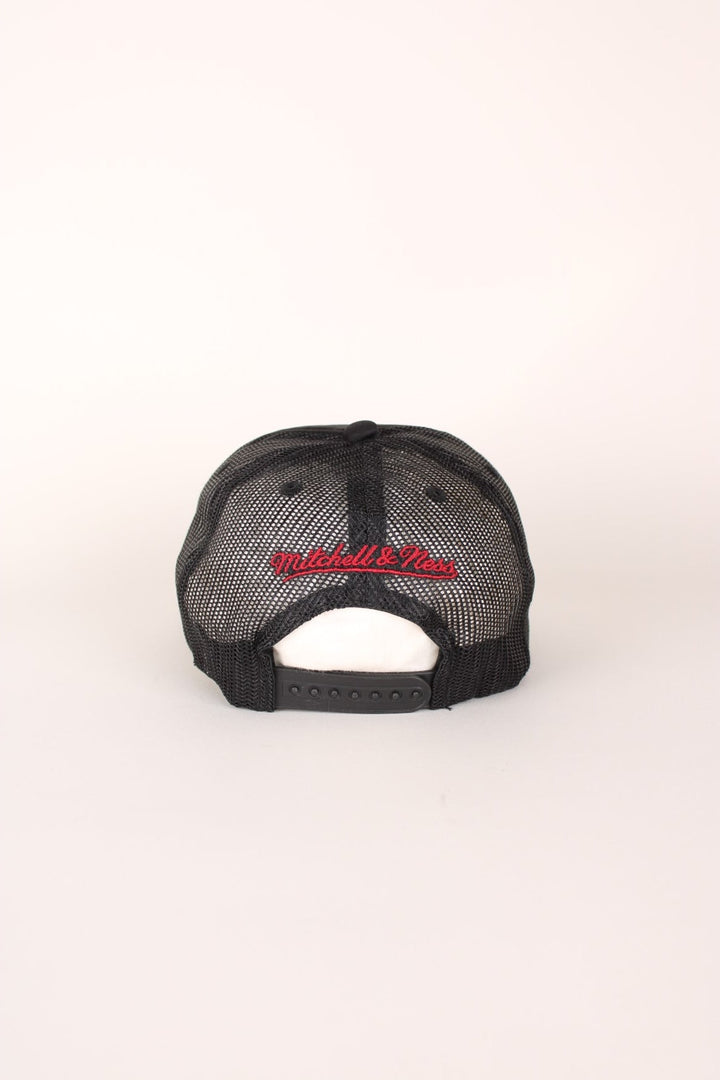 NBA Chicago Bulls Mitchell & Ness cap with adjustable strap on the back.