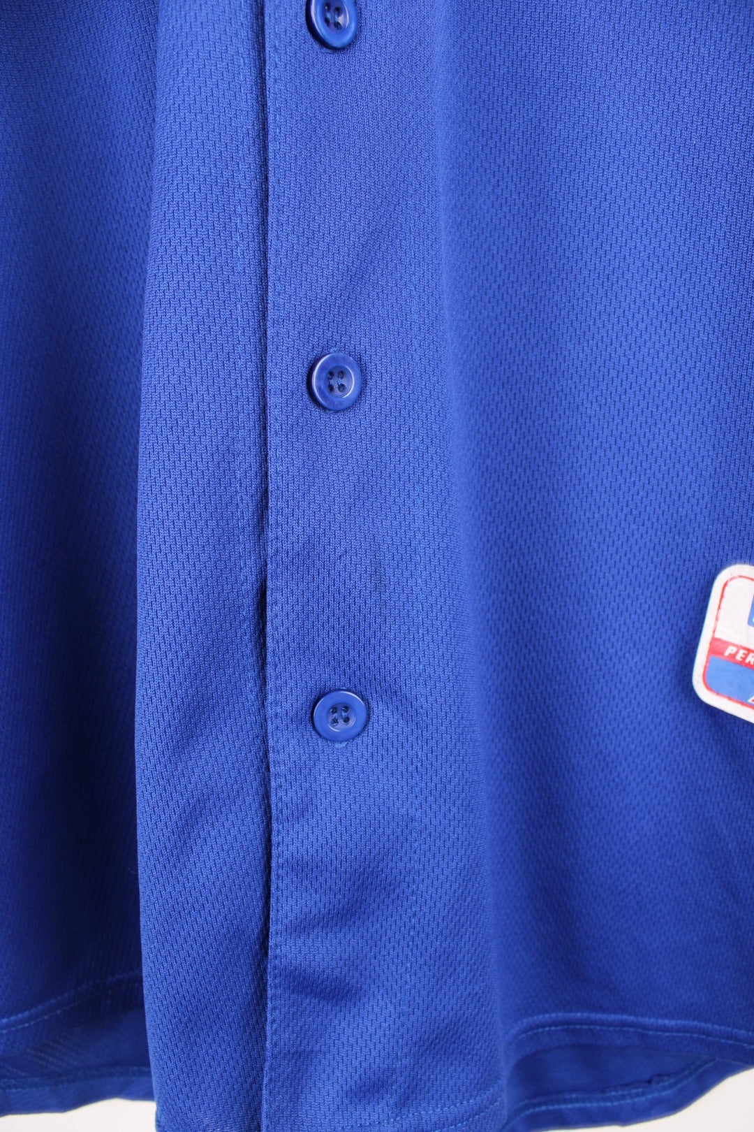 Vintage Chicago Cubs button up MLB baseball jersey with embroidered badge on the chest. 