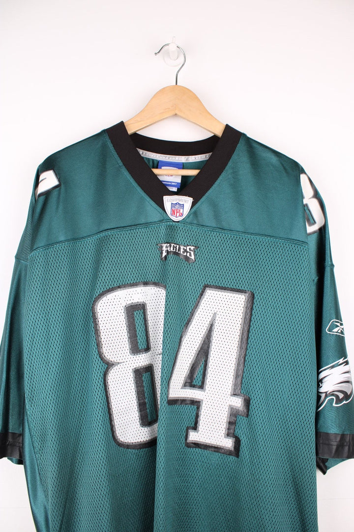 Reebok Philadelphia Eagles, Gasperson #84 NFL jersey. Features printed 84 on the front and back, and both logos on the sleeves.