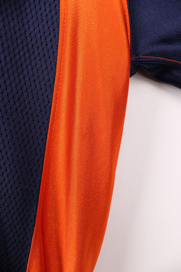 Denver Broncos, Royal #19, Reebok NFL jersey in a blue and orange colourway. Features printed 19 on the front and back. 