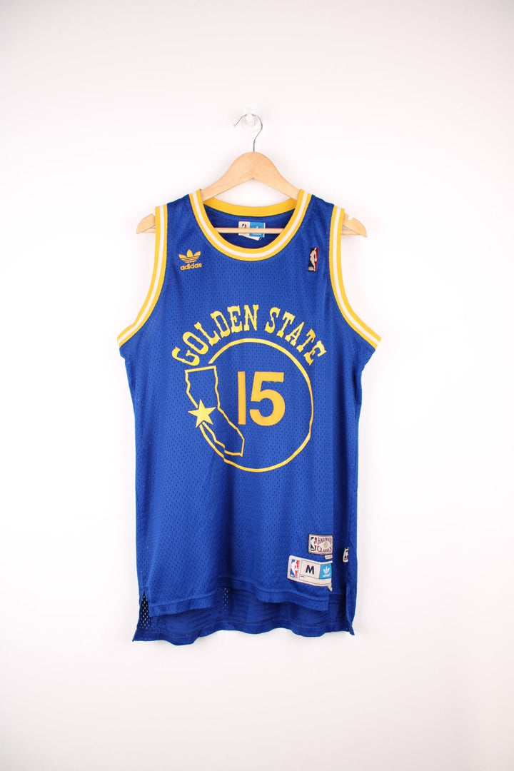 Golden State Warriors, Biedrins #15, Adidas NBA basketball jersey in a blue and yellow colourway.