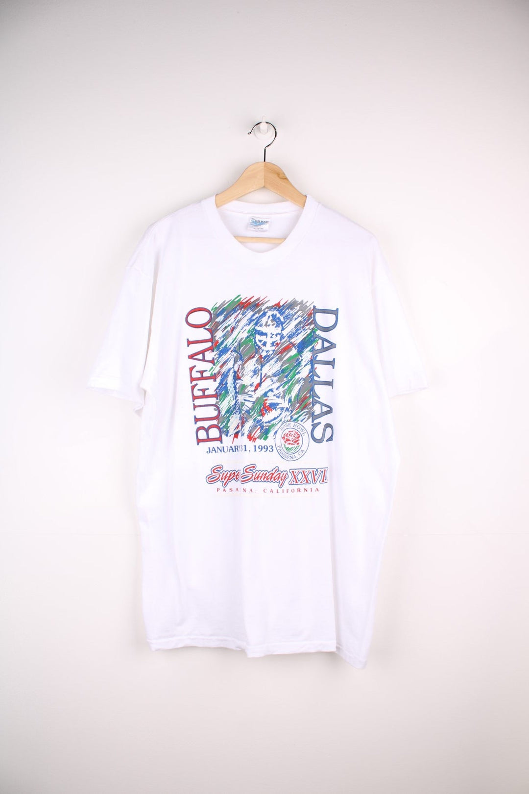 Florida Marlins 1997 World Series MLB tee in white with crest graphic with photos of players. .