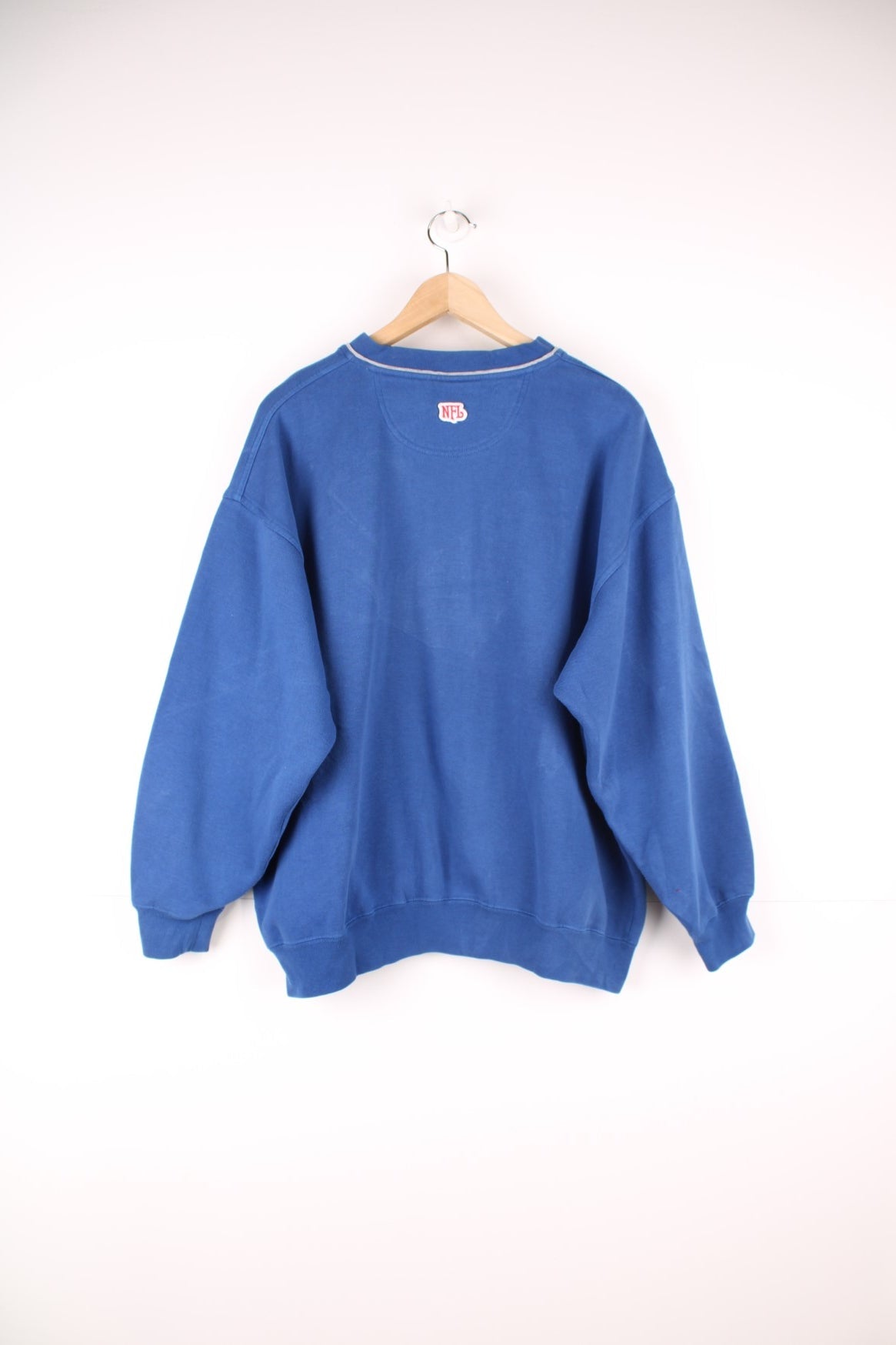 Indianapolis Colts blue sweatshirt with embroidered logo across the chest.