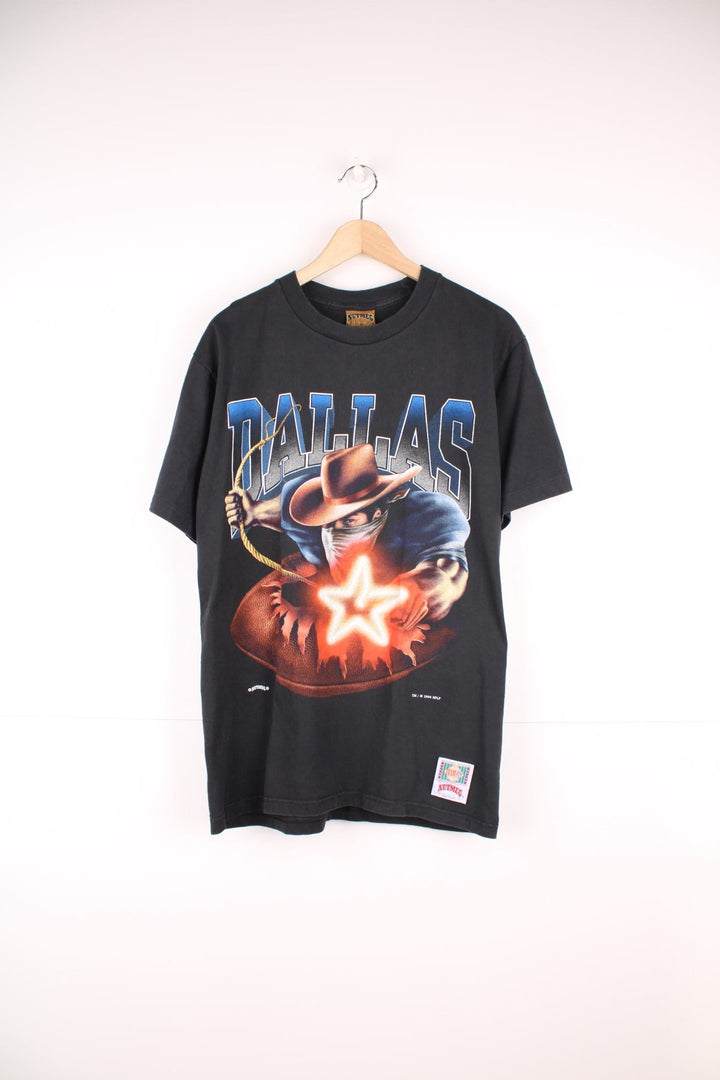 Vintage 1994 Dallas Cowboys single stitch T-Shirt with graphic print on the front and back.