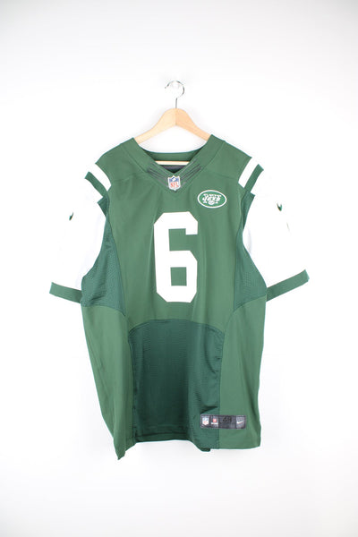 New York Jets x Mark Sanchez #6 NFL jersey by nike, features embroidered lettering 