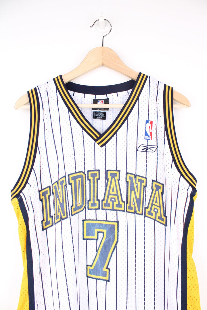 Vintage 2001-05 Indiana Pacers x Jermaine O'Neal #7  home jersey with embroidered lettering 