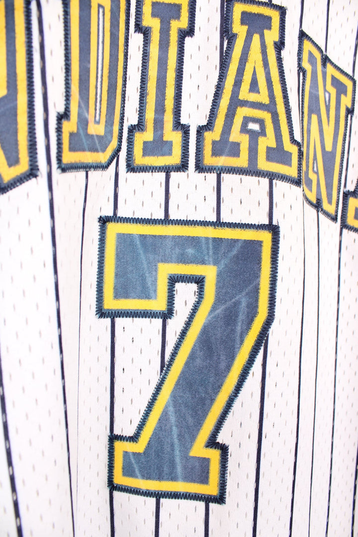 Vintage 2001-05 Indiana Pacers x Jermaine O'Neal #7  home jersey with embroidered lettering 